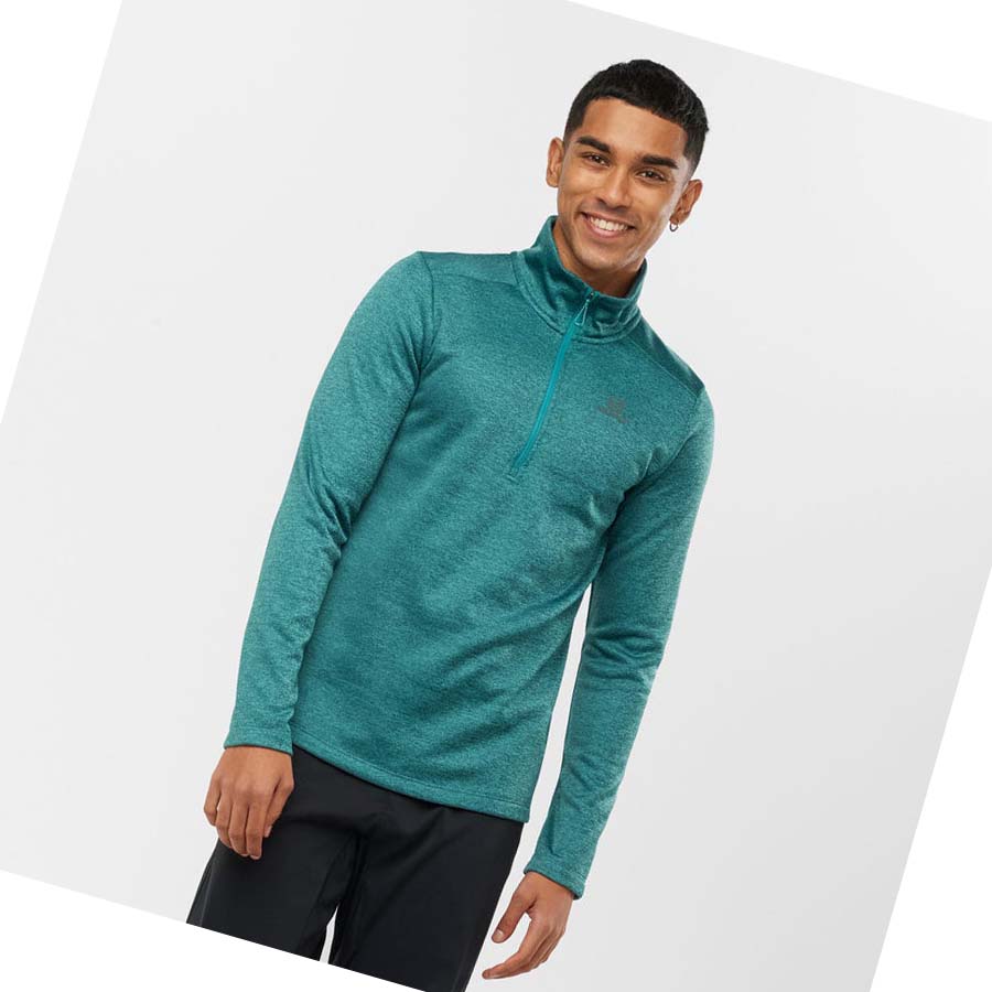 Sudadera Con Capucha Salomon ESSENTIAL LIGHTWARM SEAMLESS Hombre Verdes | MX 3208HAP